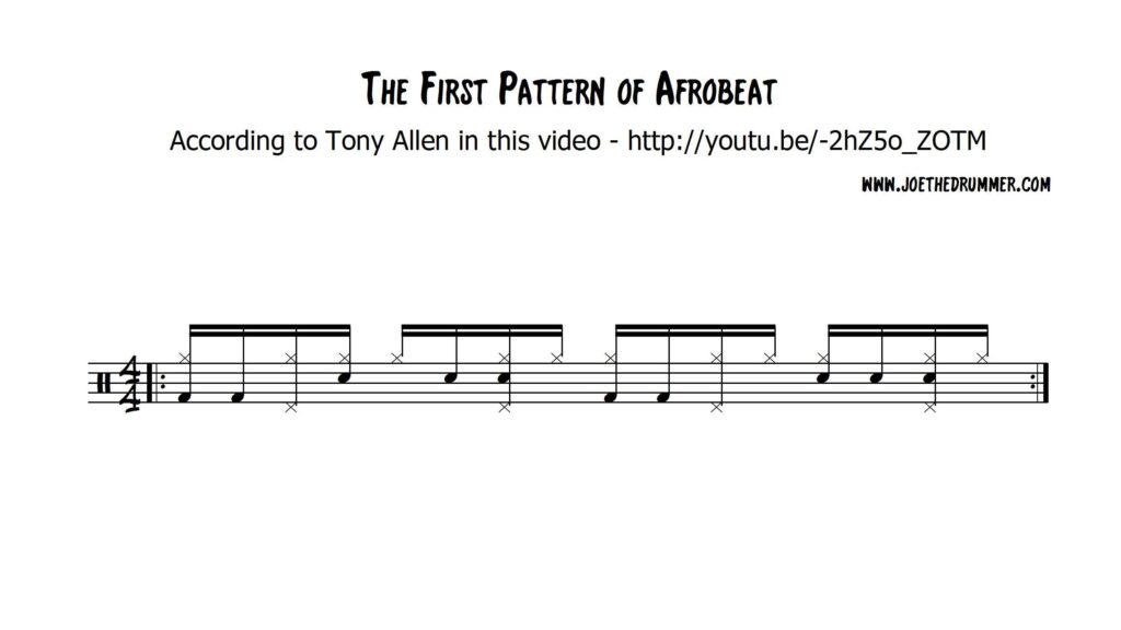 The First Pattern of Afrobeat