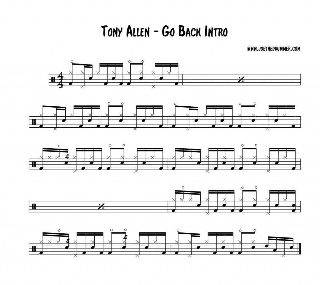 Tony Allen - Go Back Intro