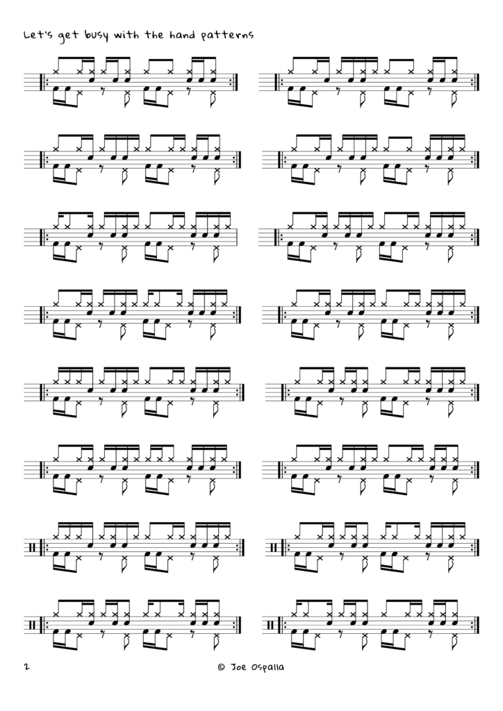 Right Hand Variationa on The First Afrobeat Drum Groove Pt2
