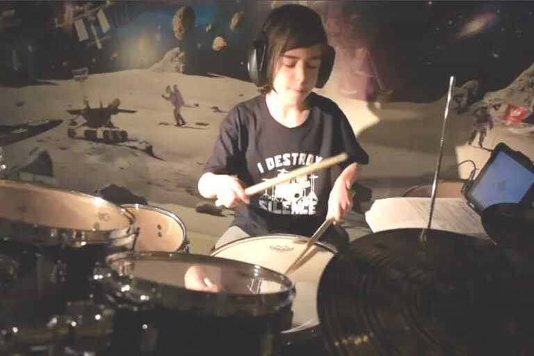 Student drum performance