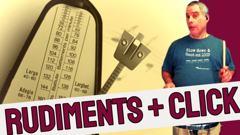 Playing-Rudiments-To-A-Click